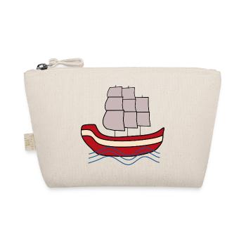 Sailboat Northern Germany Sailor Sailor Captain - Organic Pouch - nature - Front