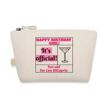I love clothes / Happy Birthday Girl - Bio-Täschchen - Natur - Vorne