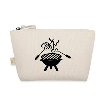 BBQ grill above which forks with sausage - Organic Pouch - nature - Front