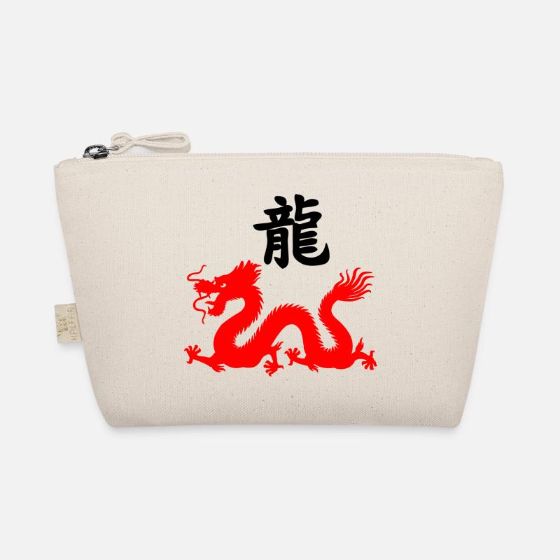Écriture chinoise avec image de dragon rouge Trousse biologique