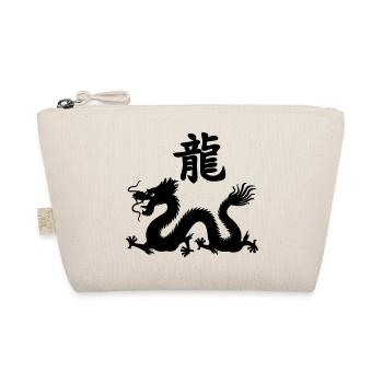 Chinese character dragon with dragon image - Organic Pouch - nature - Front