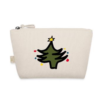 T-shirt de Noël abstrait, motif de Noël - Trousse biologique - nature - Devant