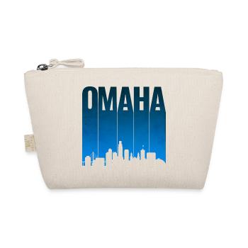 Omaha Skyline Blue Gradient - Organic Pouch - nature - Front
