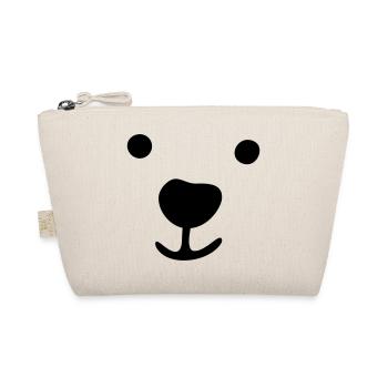 Ours polaire visage cadeau de Noël idée bande dessinée pour enfants - Trousse biologique - nature - Devant
