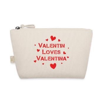Saint-Valentin Cœurs rouges - Trousse biologique - nature - Devant