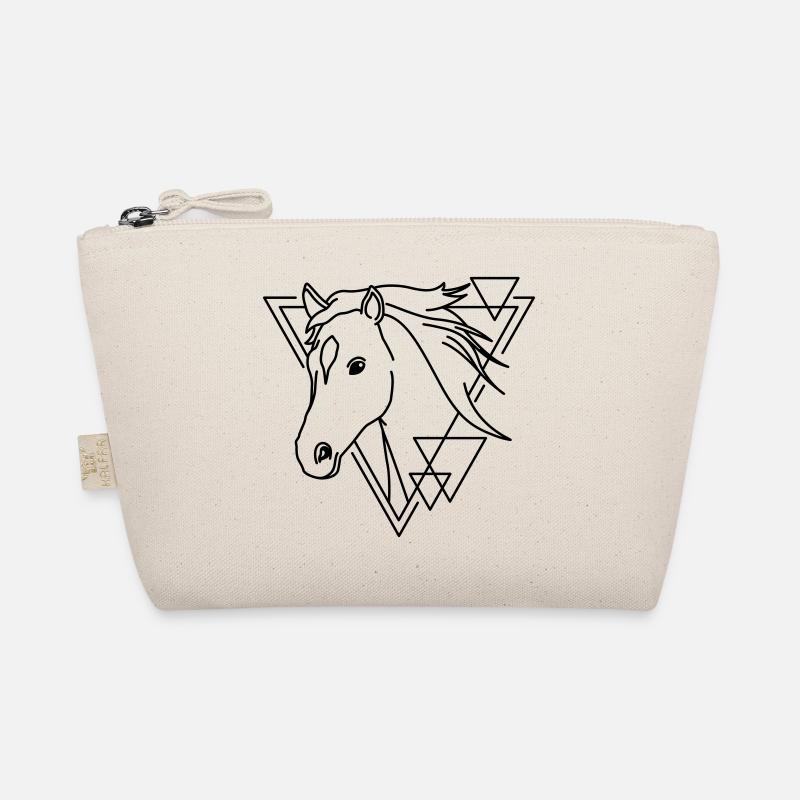 Cheval en forme géométrique - Conception d’art au trait - Trousse biologique - nature