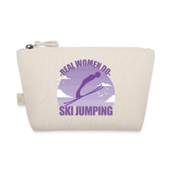 Saut à ski Sauteur à ski Sports d’hiver Cadeau - Trousse biologique - nature - Devant