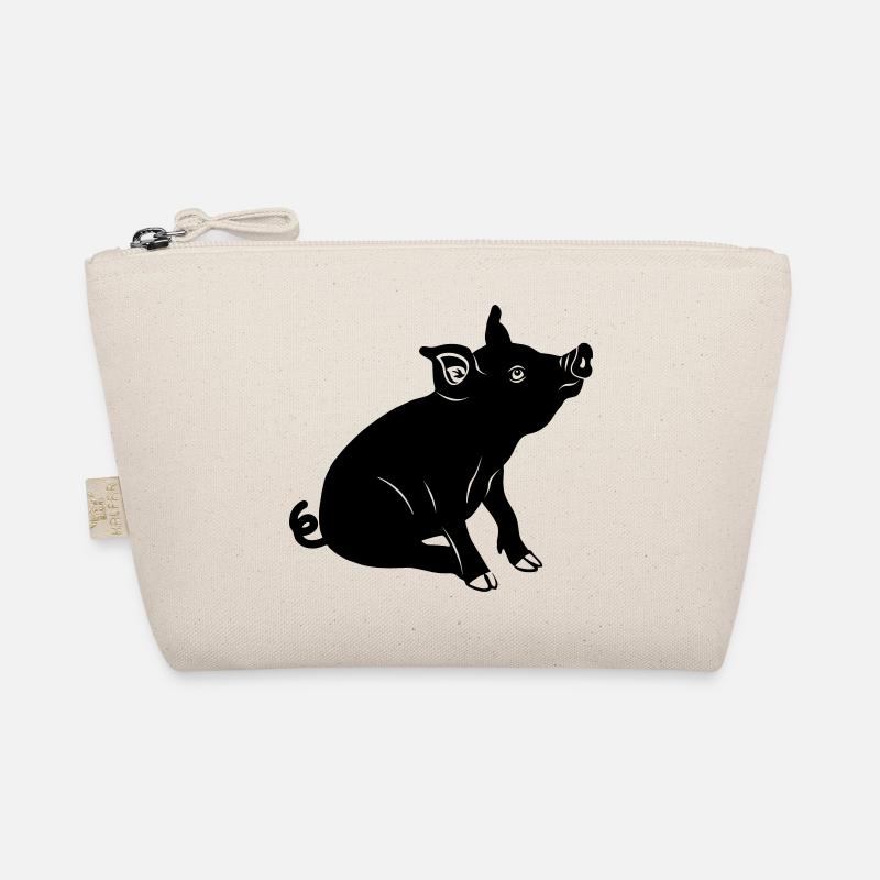 Logo de Pig sitting Image d’ombre Trousse biologique