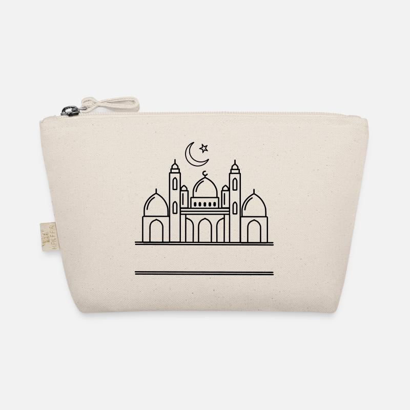 Moschee mit transparenter Textleiste Bio-Täschchen