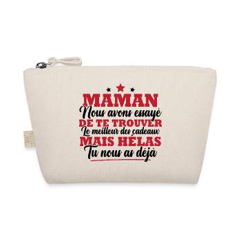 Maman nous avons essayé de te trouver cadeau - Trousse biologique - nature - Devant