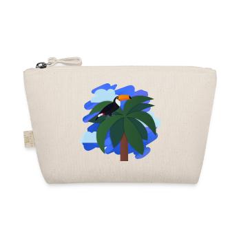 Toucan (palm tree, sky) - Organic Pouch - nature - Front
