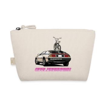 Delorean 80s Oldschool BMX Car mit Tour - Bio-Täschchen - Natur - Vorne