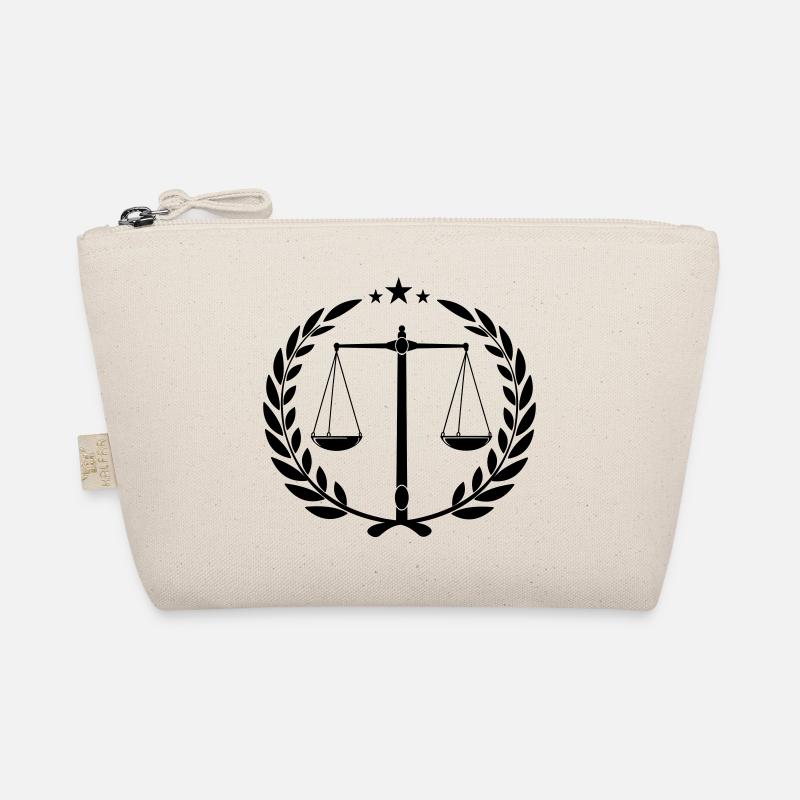Libra in laurel wreath and three little asterisks Organic Pouch