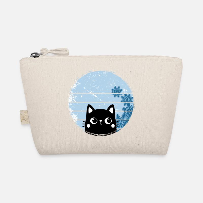 Ice bathing winter swimmer "Icebath Winter Cat" Organic Pouch