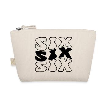 Six 6th Birthday Kids Boys Girls 6 Years Old - Organic Pouch - nature - Front