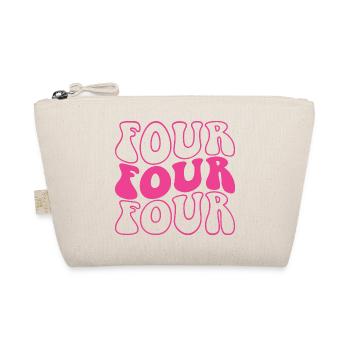 Four 4th Birthday For Girls 4 Years Old - Organic Pouch - nature - Front