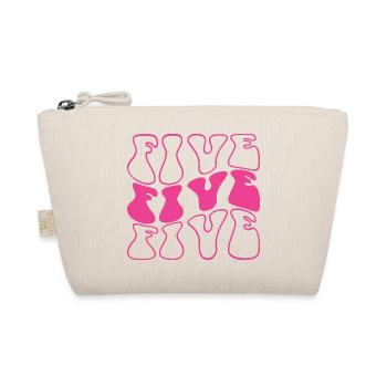 Five 5th Birthday For Girls 5 Years Old - Organic Pouch - nature - Front