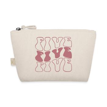 Five 5th Birthday For Girls 5 Years Old - Organic Pouch - nature - Front