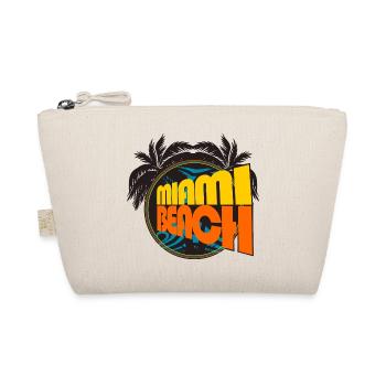 Miami Beach Retro Palms - Organic Pouch - nature - Front