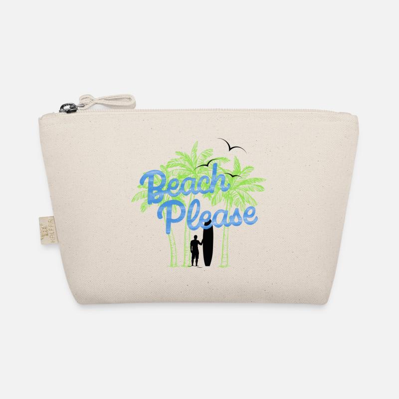 Beach Please Surfer Organic Pouch