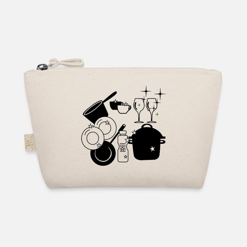 Dishes clean dishwashing logo Organic Pouch