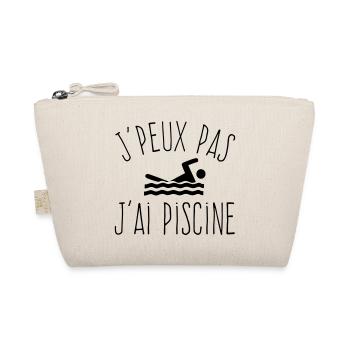 J'peux pas j'ai Piscine - Humour Natation - Trousse biologique - nature - Devant