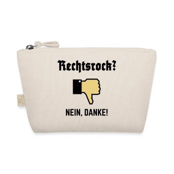 Rechtsrock? Nein, Danke! (Gegen Rechts / P / 3C) - Bio-Täschchen - Natur - Vorne