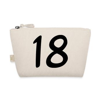 18. 18 YEARS OLD. 18th ANNIVERSARY. BIRTHDAY 18 YEARS. - Organic Pouch - nature - Front