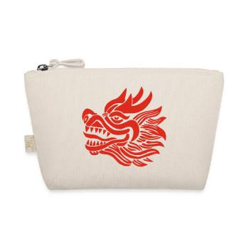 Chinese Dragon Head (Red) - Organic Pouch - nature - Front