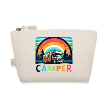 Retro Camper Van Nature Retreat - Organic Pouch - nature - Front