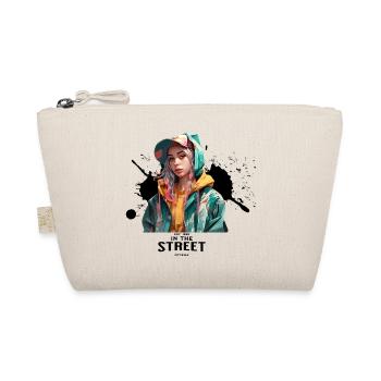 Neon Streetwear Girl  - Organic Pouch - nature - Front