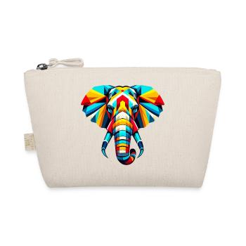 Éléphant Pop Art - Trousse biologique - nature - Devant