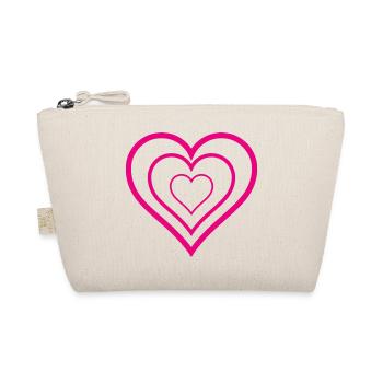 HEART. COUPLE. JUST MARRIED. Bachelorette party. VALENTINE'S DAY. - Organic Pouch - nature - Front