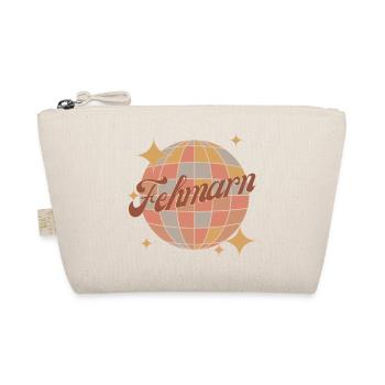 Fehmarn Insel Retro-Vintage-Design Diskokugel - Bio-Täschchen - Natur - Vorne