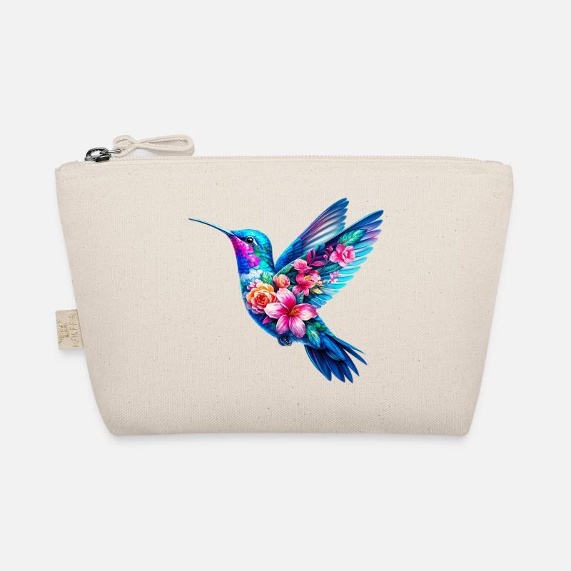 Colibri décoré de fleurs Trousse biologique