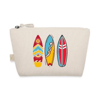 Three pop art surf boards - Organic Pouch - nature - Front