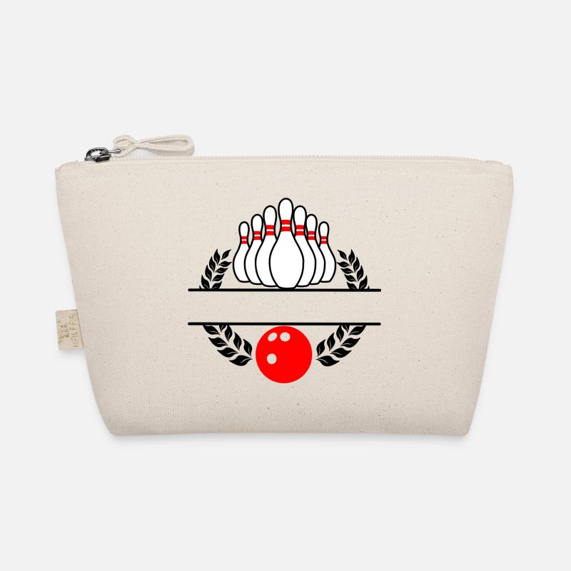 Bowling Lorbeerkranz Rotes Bowling Bio-Täschchen