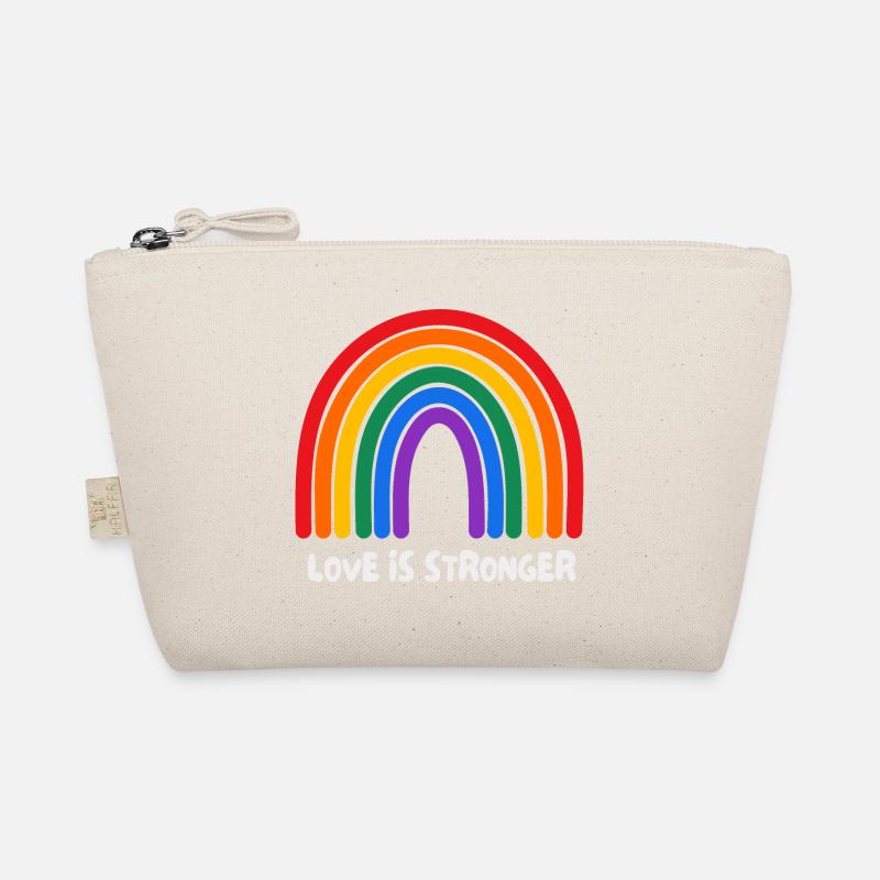Liebe ist stärker. LGBT - Bio-Täschchen - Natur