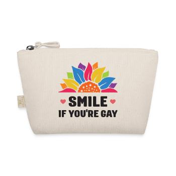 LGBT Pride Month - Lächeln Sie, wenn Sie schwul sind - Bio-Täschchen - Natur - Vorne
