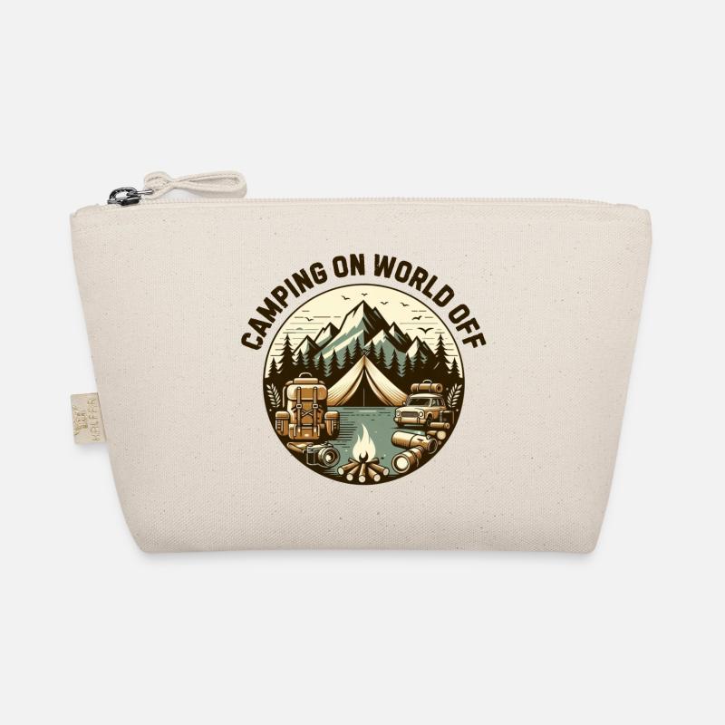 Camping on world off Organic Pouch