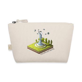 Geometrisches Low-Poly Das Mutterland ruft - Bio-Täschchen - Natur - Vorne