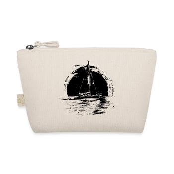 Sailing Drawing - Organic Pouch - nature - Front