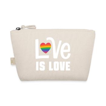 LGBTQ Pride Month - Liebe ist Liebe - Bio-Täschchen - Natur - Vorne