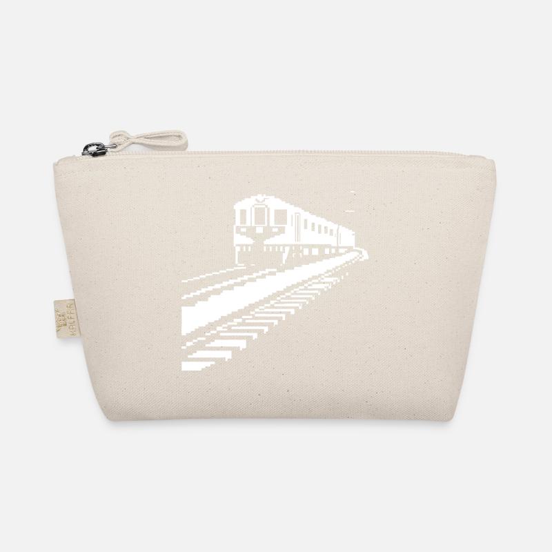 Railroad Pixel Art Organic Pouch