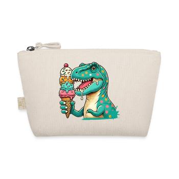 Dino ice cream motif: An adventure for those with a sweet tooth - Organic Pouch - nature - Front