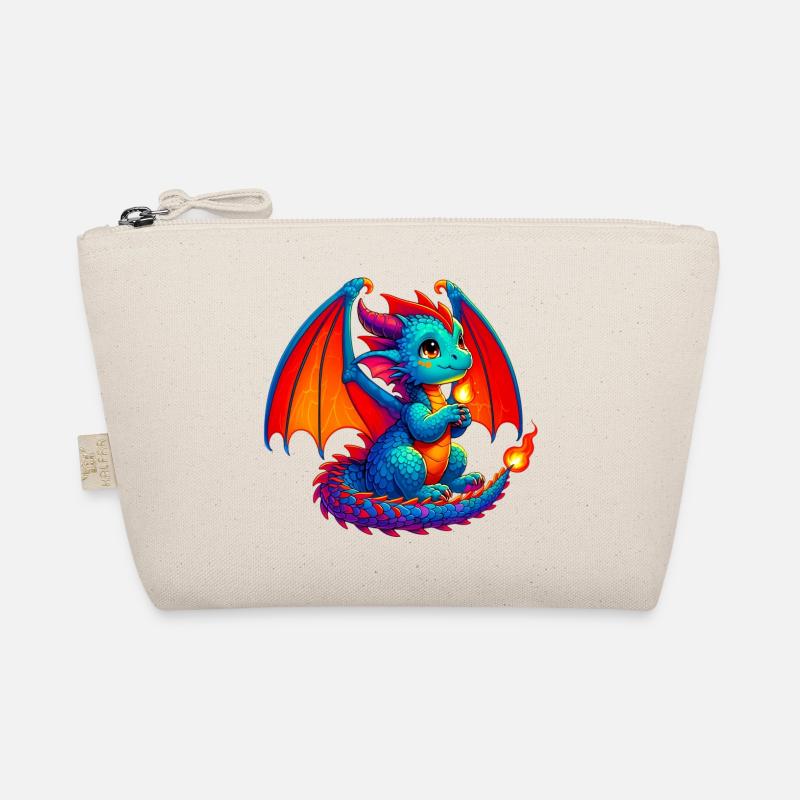Drache - Bio-Täschchen - Natur