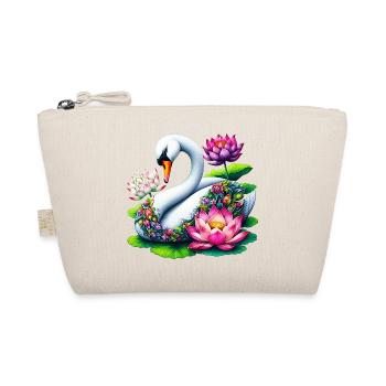 Cygne décoré de fleurs de lotus - Trousse biologique - nature - Devant