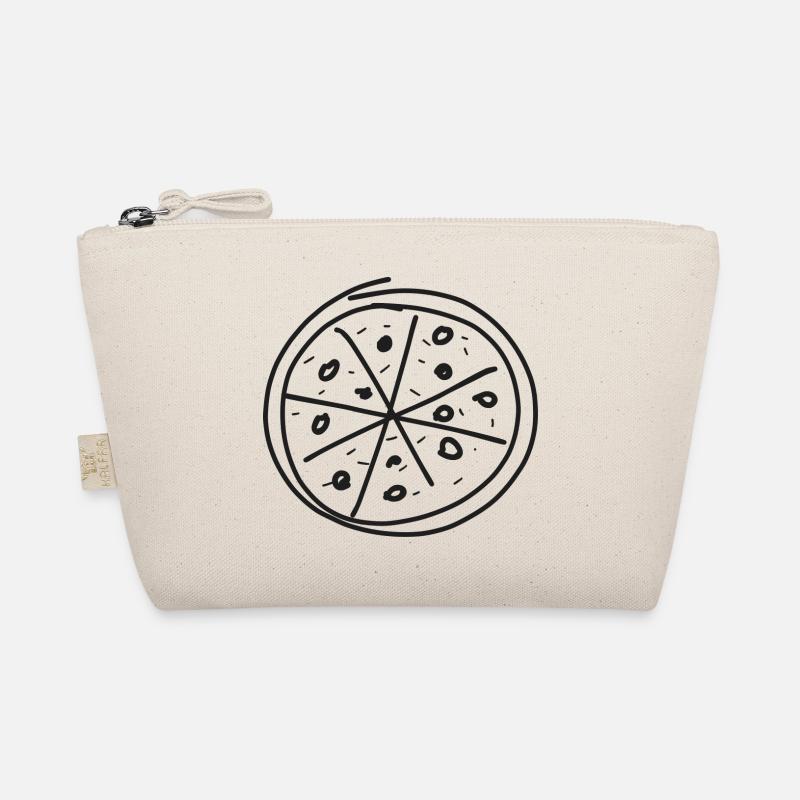 Pizza Line Art Hand Drawn Organic Pouch