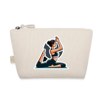 Autocollant Femme Yoga - Trousse biologique - nature - Devant