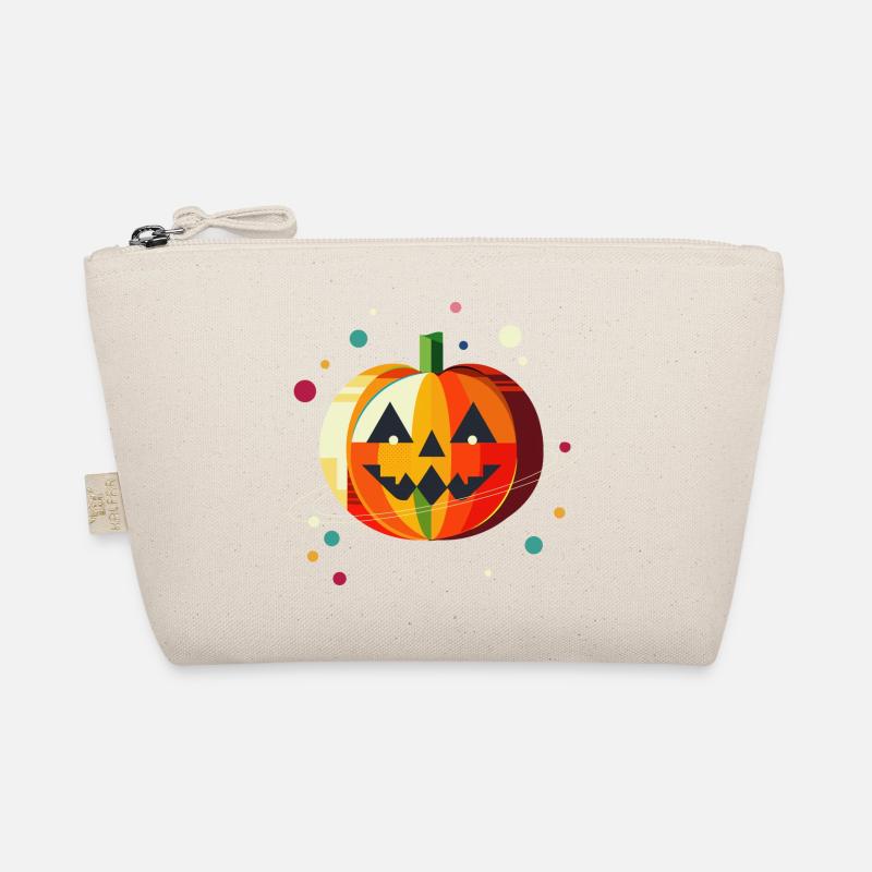 magical Halloween pumpkin in bright colors Organic Pouch